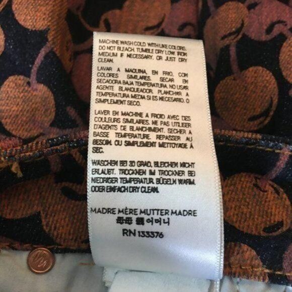 Mother The Looker Jeans Cherry Size 25 w/ 28in Waist - Picture 7 of 16